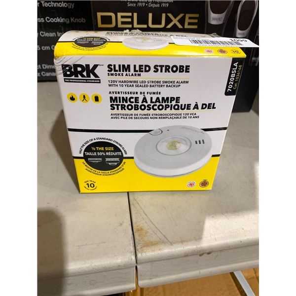 BRK Slim LED Strobe Smoke Alarm 120V Hardwire