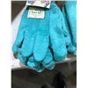 Image 3 : Lot of 6 Pairs 18oz Green Flannelette Gloves