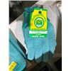 Image 4 : Lot of 6 Pairs 18oz Green Flannelette Gloves