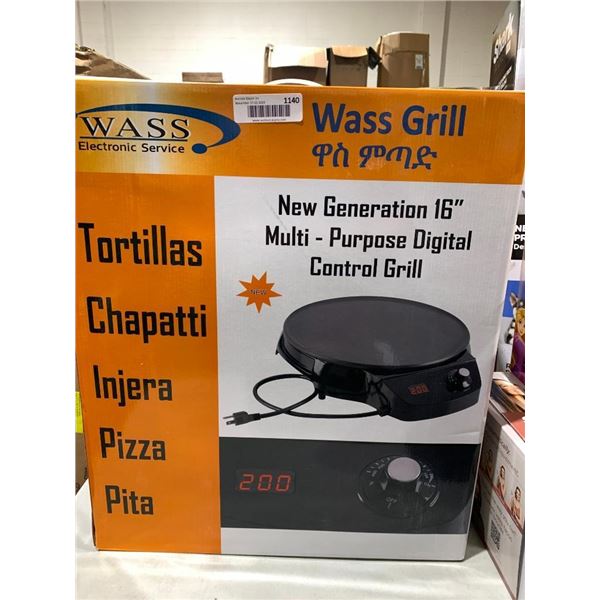 Wass  Grill New Generation 16" Multi-Purpose Digital Control Grill