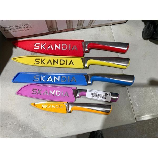 Skandia 6pc Knife Set with Covers