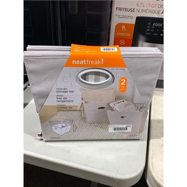 NeatFreak! 2 Pack Collapsible Storage Bins