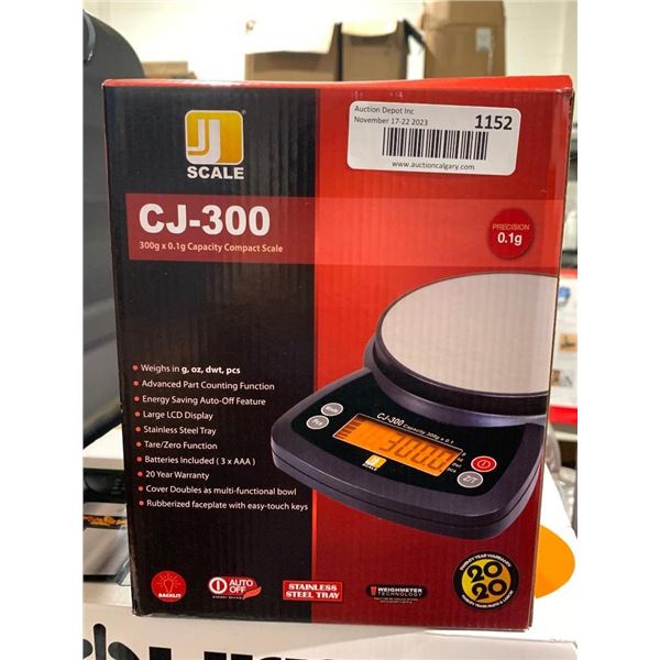 Scale CJ-300 300g x 0.1g Capacity Compact Scale
