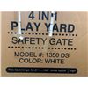 Image 2 : Regalo 4 in 1 Play Yard Safety gate Model 1350DS Color White 51.5" to 194" wide by 28" high