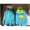Image 1 : Lot of 6 pairs Green Flannelette Work Gloves
