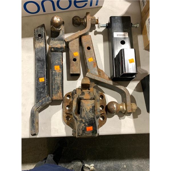 Lot of Assorted Hitches & Pintle Hitch And Adapter