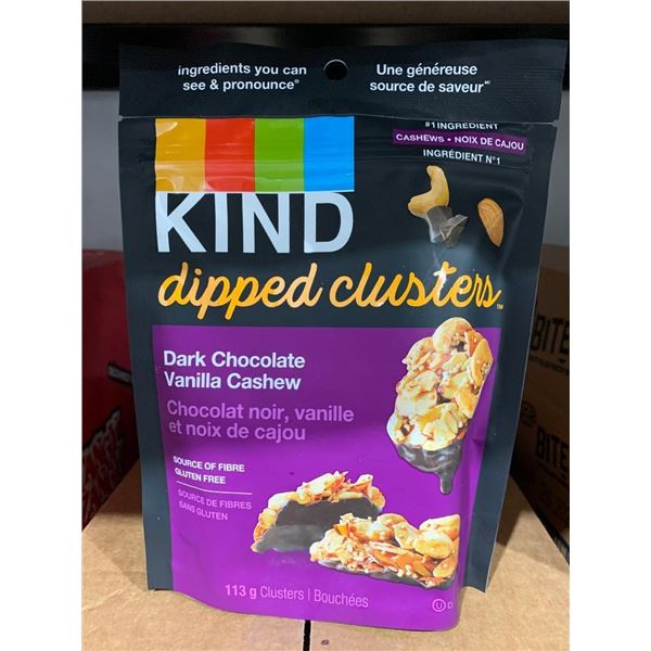 Kind Dipped Clusters Dark Chocolate Vanilla Cashews 8 x 113g