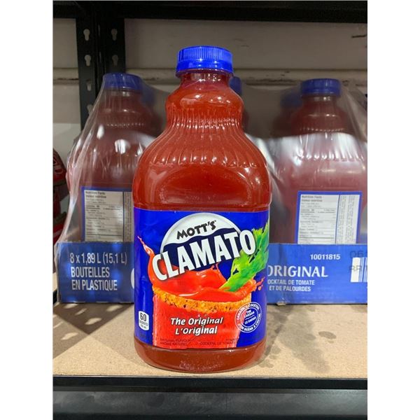 Mott's Clamato Original Tomato Cocktail 8 x 1.89L