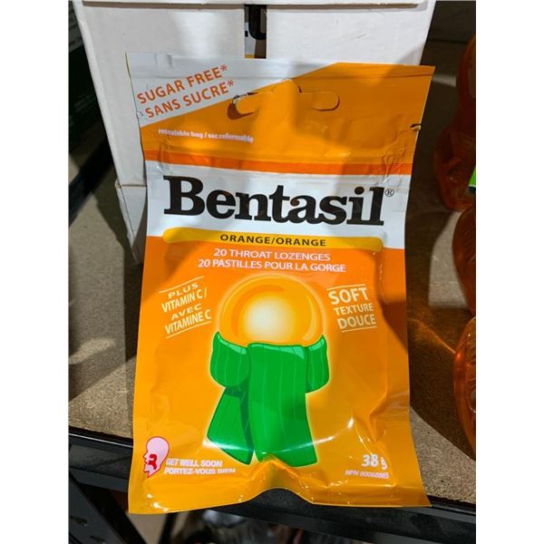 Bentasil Sugar Free Orange Throat Lozenges 12 x 38g