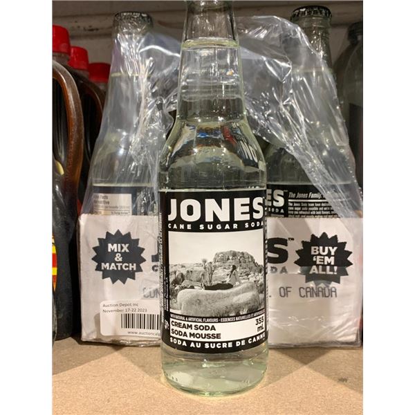 Jones Cane Sugar Soda Cream Soda 12 x 355ml