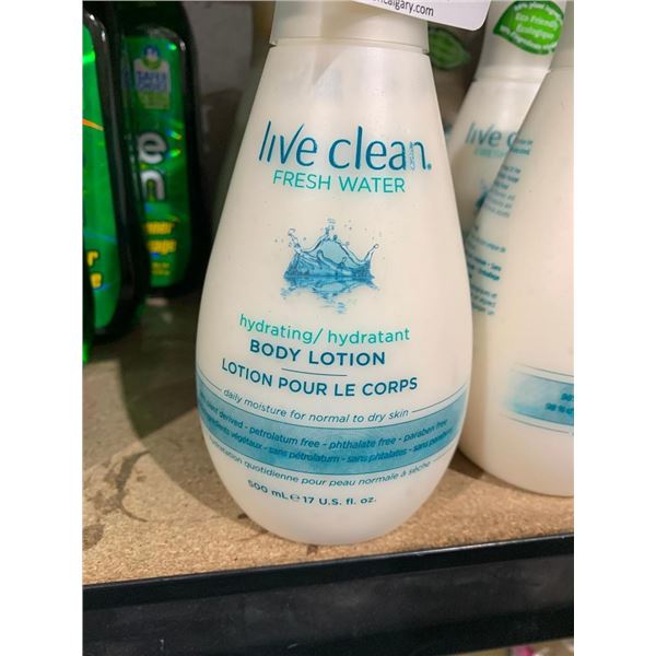 Live Clean Hydrating Body Lotion 6 x 500ml