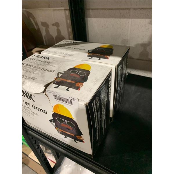 Frank Gets 'er Done Black 2.75MIL Contractor Bags w/ Twist Tie 20 XL 33x44" 135L Lot of 2