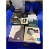 Image 1 : Bin of Assorted Electronics - Bin Included