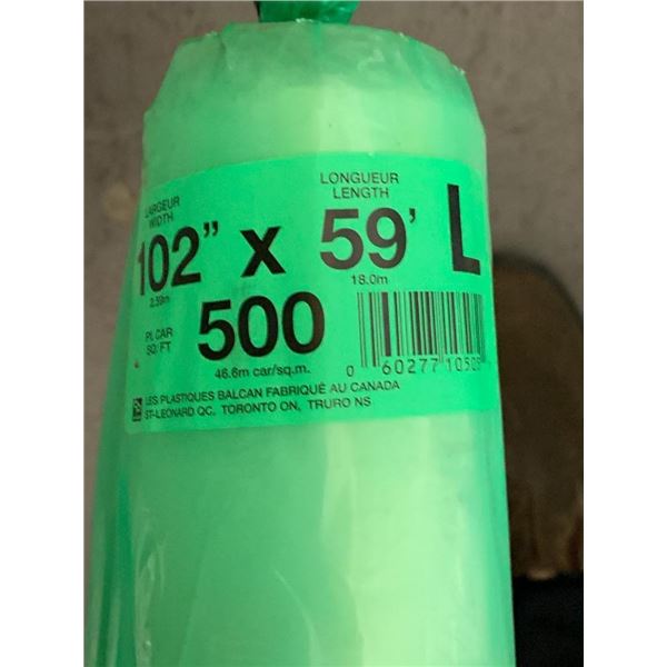 Vapor barrier roll 102"x59" 500sq ft