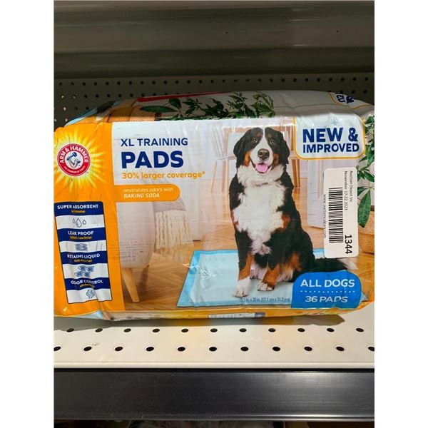 Arm & Hammer XL dog training pads, pack of 36