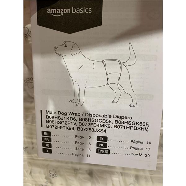 Amazon basics male dog wrap / disposable diapers