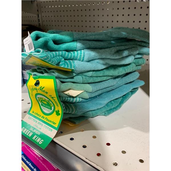 Lot of 6 pairs, super green king work gloves