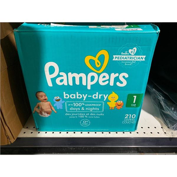 Pampers baby-dry, 210 diapers up to 1 year old