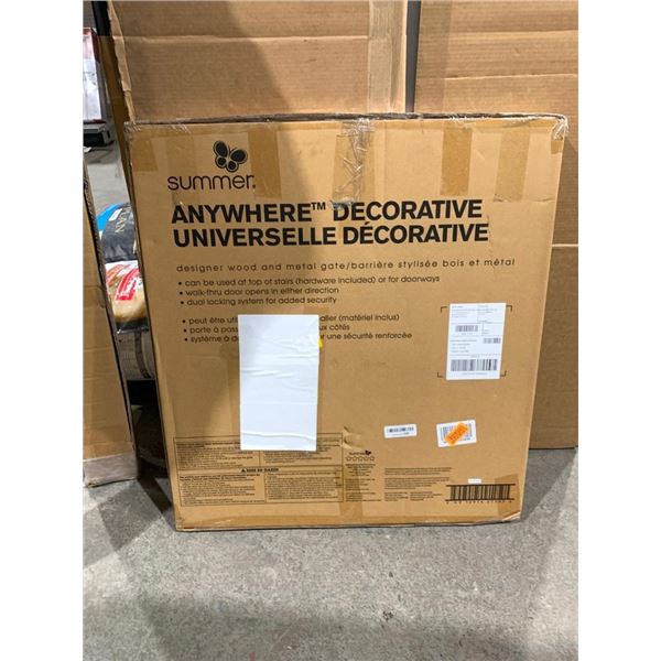 Summer anywhere decorative wood and metal gate