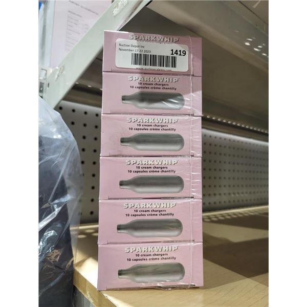 Sparkwhip cream chargers x6