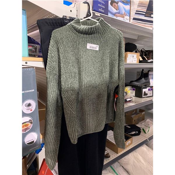 Ripzone Mock Neck Sweater Color Thyme Ladies Size Med