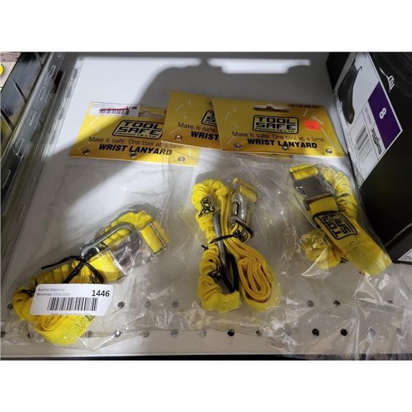 Tool Safe Wrist Lanyard Lot of 3