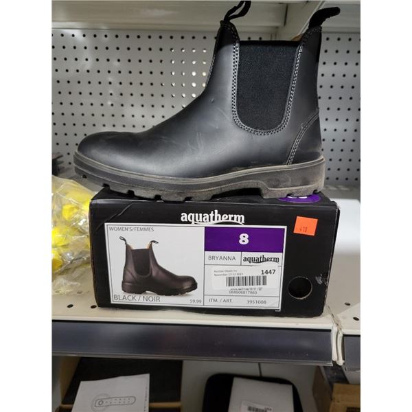 Aquatherm Bryanna Womens Pull On Boots Black Size 8