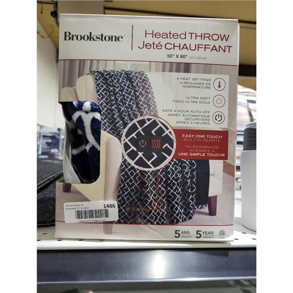 Brookstone Heated Throw 50"x60"