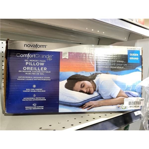 NOvaform Comfort Grande Plus Gel Memory Foam Pillow Queen