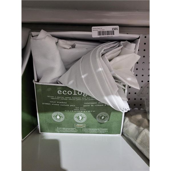 Ecologee Total Blackout Grommet Window Curtain Pair