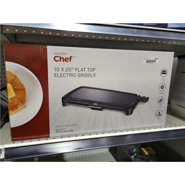 Master Chef 10" x 20" Flat Top Electric Grill