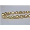 Image 3 : 12-14mm Golden Drop/Baroque Necklace with Gold Clasp