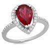 Image 1 : 2.06ct Pink Tourmaline 14 K White  Gold Ring