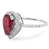Image 2 : 2.06ct Pink Tourmaline 14 K White  Gold Ring