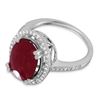 Image 2 : 4.72ct Ruby 14 K White Gold Ring