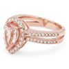 Image 2 : 1.42ct Morganite 14 K Rose Gold Ring