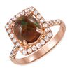 Image 1 : 1.14ct Opal 14 K Rose Gold Ring