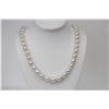 Image 1 : 10-12mm South Sea Oval Necklace with Gold Clasp
