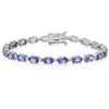 9.97ct Tanzanite 14 K White Gold Bracelets