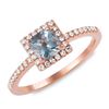 0.6ct Aqua 14 K Rose Gold Ring