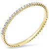 4.22ct 14K Yellow Gold Diamond Bangel Bracelet 60.00mm