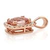 Image 2 : 1.33ct Morganite 14 K Rose Gold Pendant