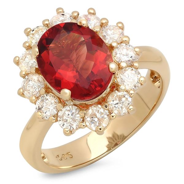 2.31ct Ruby 14 K Rose  Gold Ring