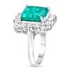 Image 2 : 7.15ct Colombian Emerald & Diamond Ring