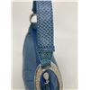 Image 10 : Judith Leiber Blue Lizard Crystal Accent Handbag