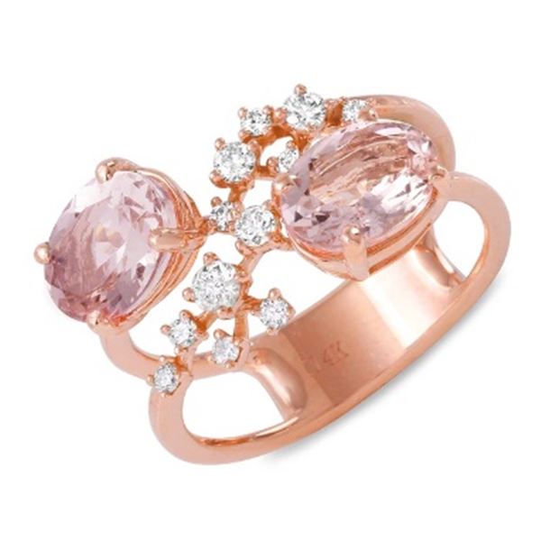 2.4ct Morganite 14 K Rose Gold Ring