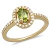 Image 1 : 0.63ct Peridot 14 K Yellow  Gold Ring