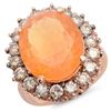 Image 1 : 8.53ct Opal 14 K Rose Gold Ring