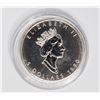 Image 2 : #25 1990 CANADA $5 1OZ  SILVER MAPLE LEAF COIN