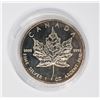 Image 1 : #26 1991 CANADA $5 1OZ  SILVER MAPLE LEAF COIN